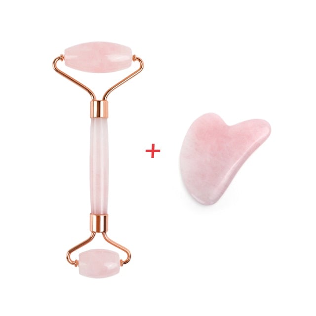 Natural Rose Quartz Jade Roller