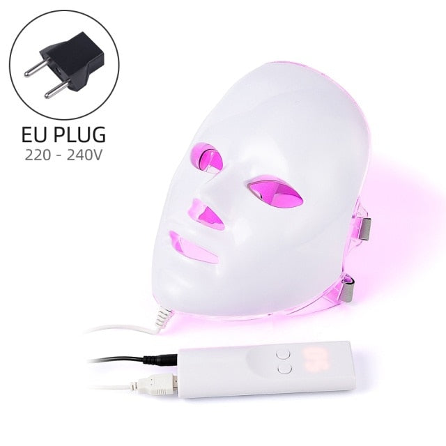 LED Facial Mask Light Therapy Device